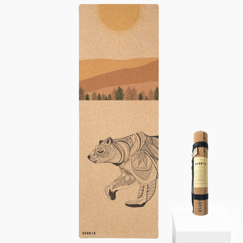 *PRE-ORDER* Day Bear Cork Yoga Mat | 3.5MM | Collab Edition - Scoria