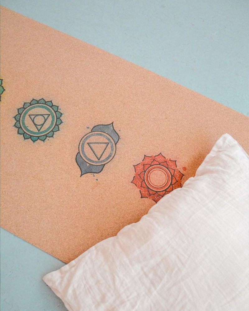 Chakras Alignment Cork Yoga Mat | 4.5MM