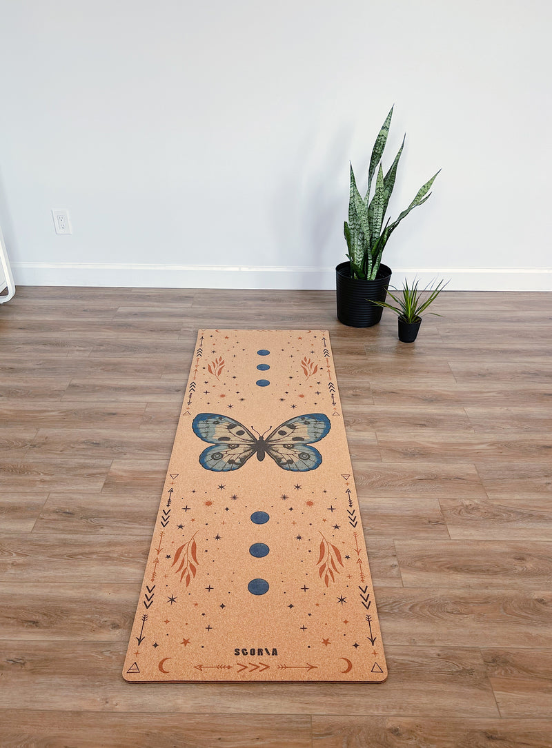 Butterfly Cork Yoga Mat | 4.5MM