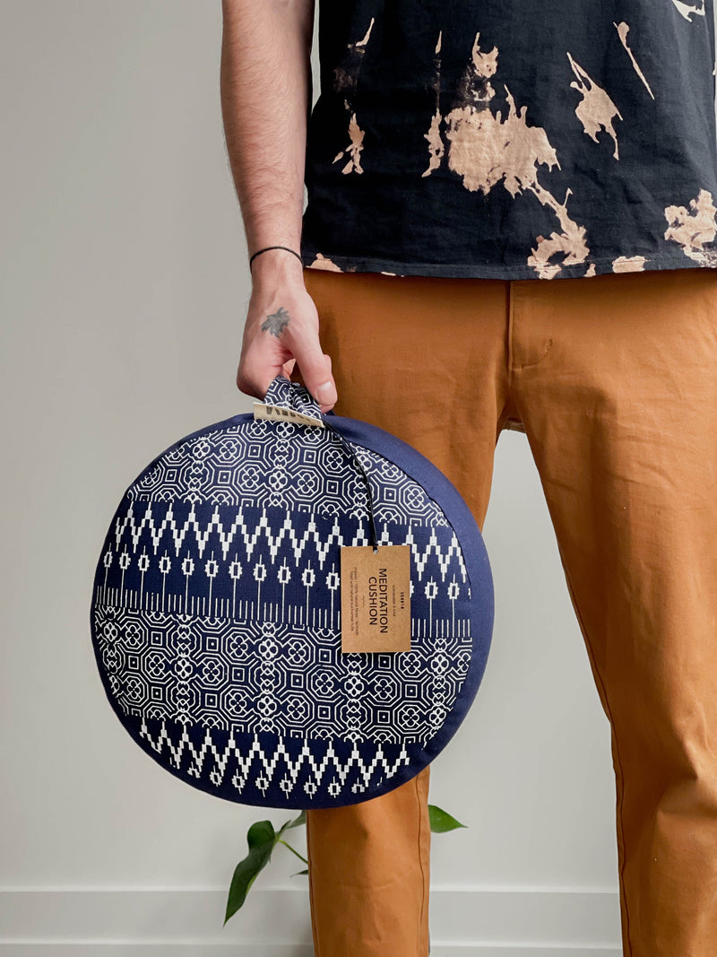 scoria's organic natural sustainable ethical environmental round meditation cushions