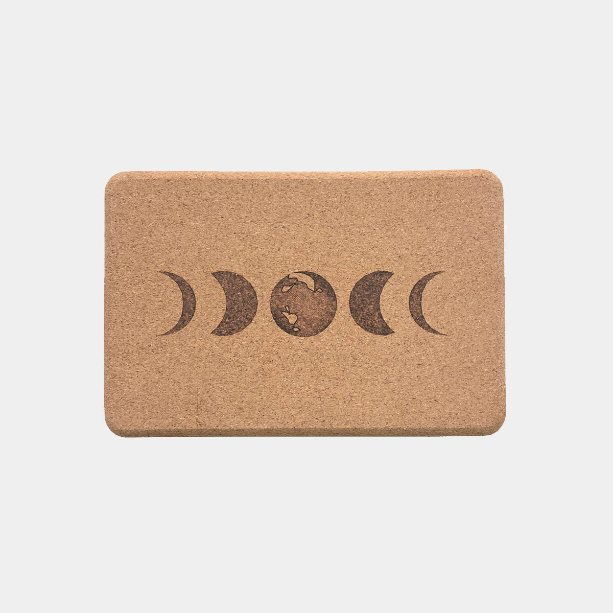 moon phases cork yoga block scoria