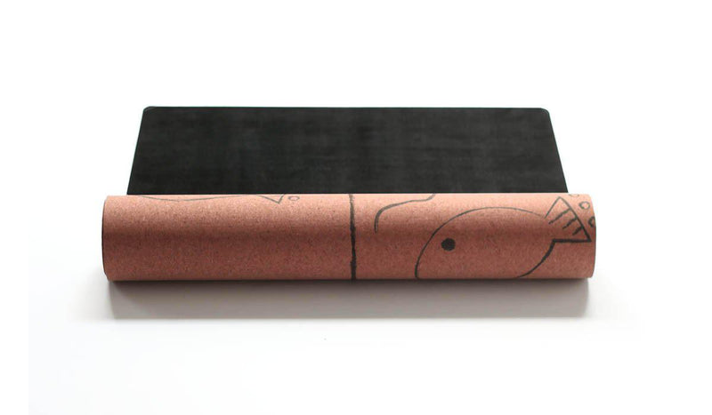 Alignment Cork Yoga Mat | 3.5MM - Scoria