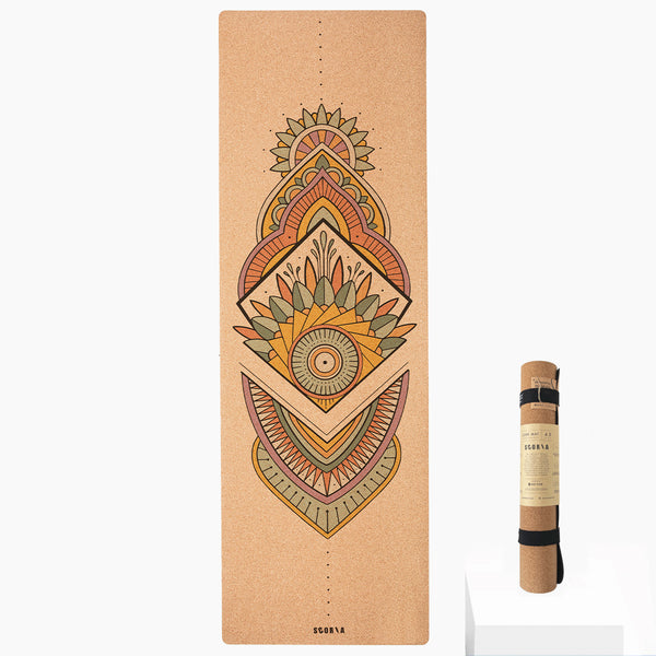 Mandala Cork Yoga Mat | 4.5MM | Collab Edition