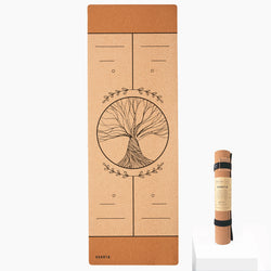 Tree of Life Alignment Cork Yoga Mat | 4.5MM