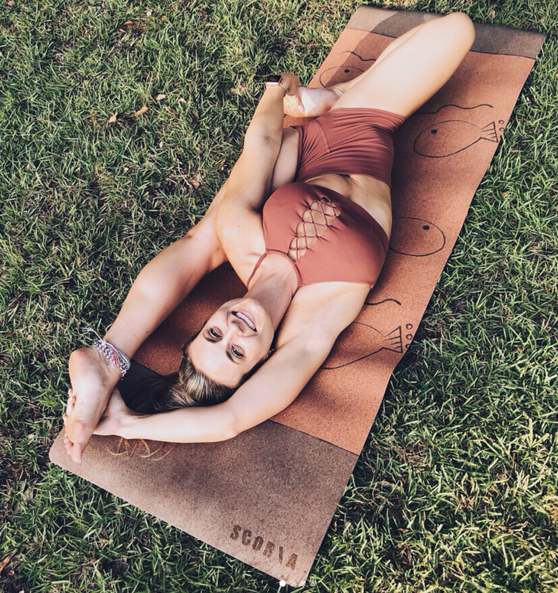 Alignment Cork Yoga Mat | 3.5MM - Scoria