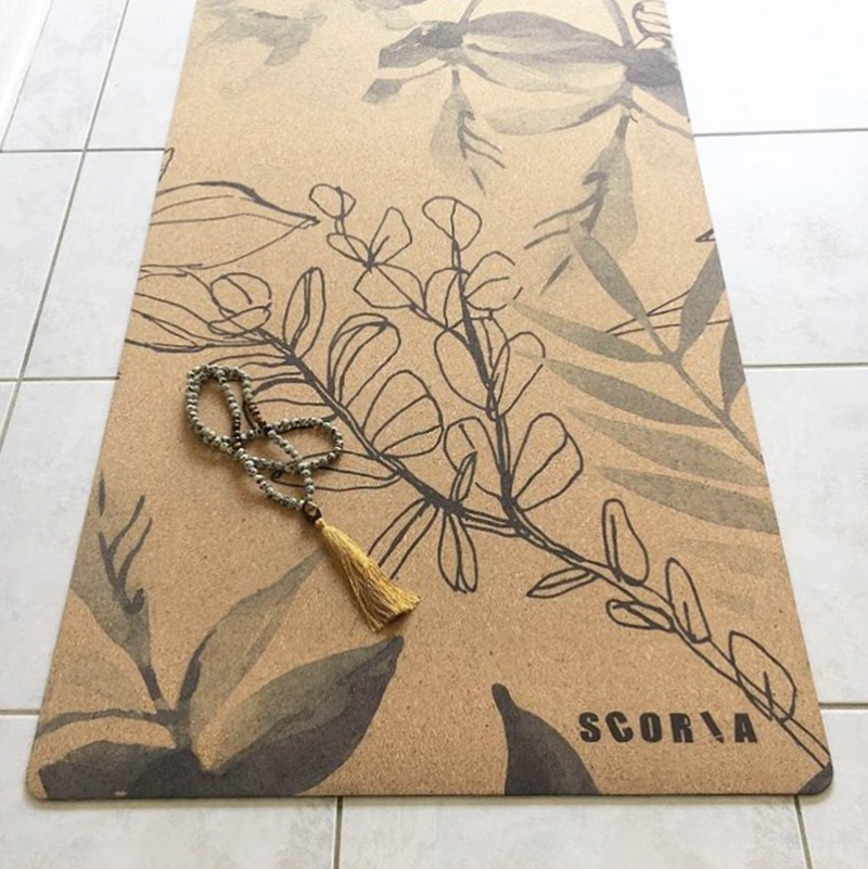 *PRE-ORDER* Blossom Cork Yoga Mat | 4.5MM - Scoria