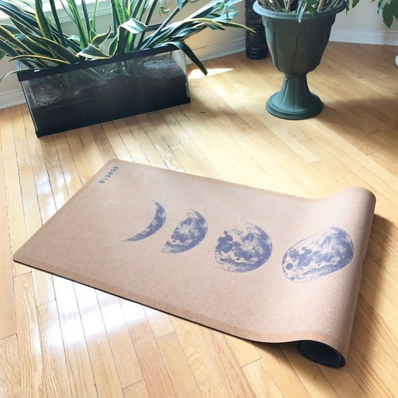 *PRE-ORDER* Moon Phases Cork Yoga Mat (4.5MM) - Scoria